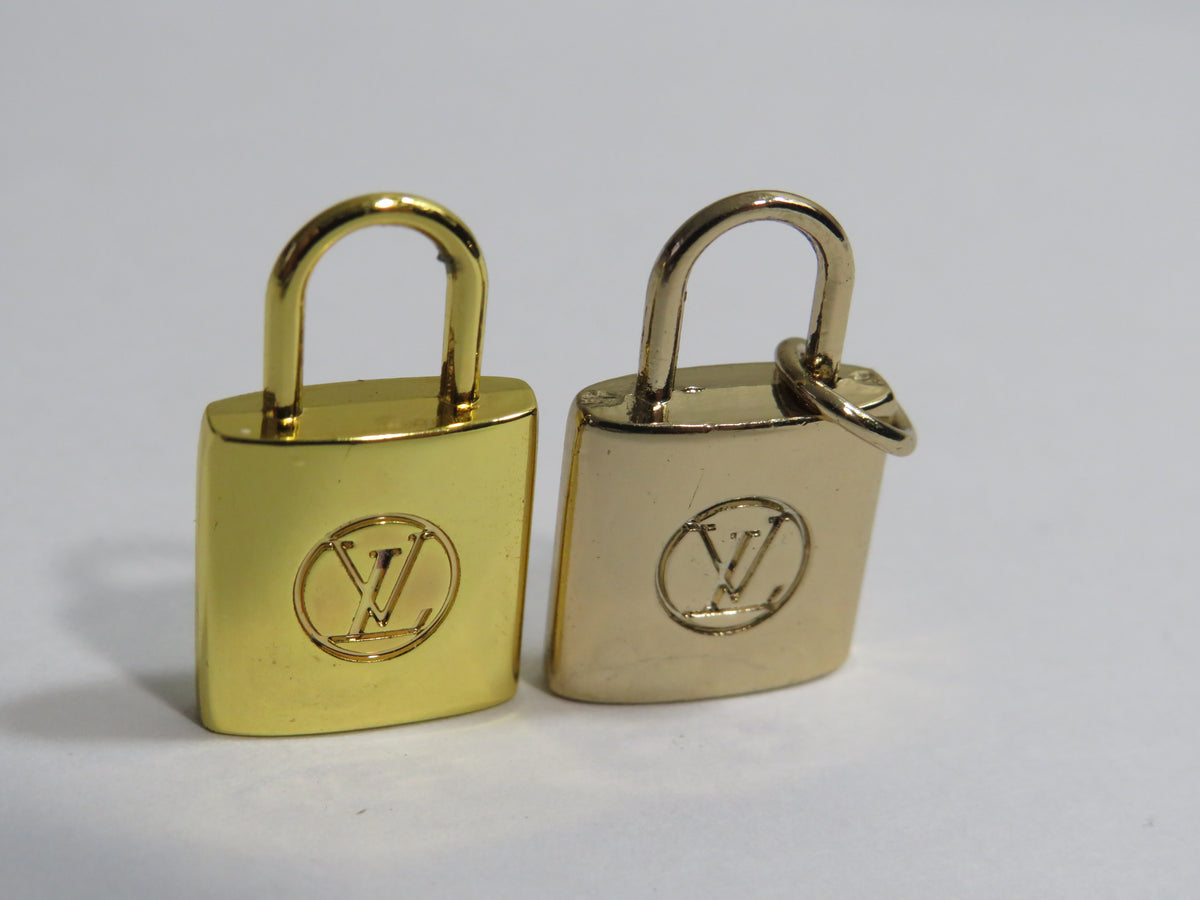 Bundle Of 2 Louis Vuitton Gold / Brass Padlock Charms!