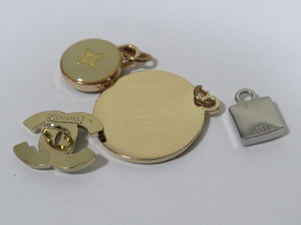 Light Use Designer Bundle Of 4 Charms: Gucci, LV, Chanel Reduced Price!