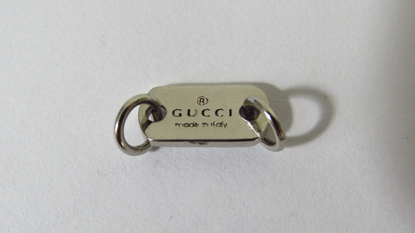 Gucci Upcycled Stamped Sterling Jewelry Tag For Repair Replace Projects!