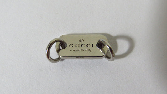 Gucci Upcycled Stamped Sterling Jewelry Tag For Repair Replace Projects!