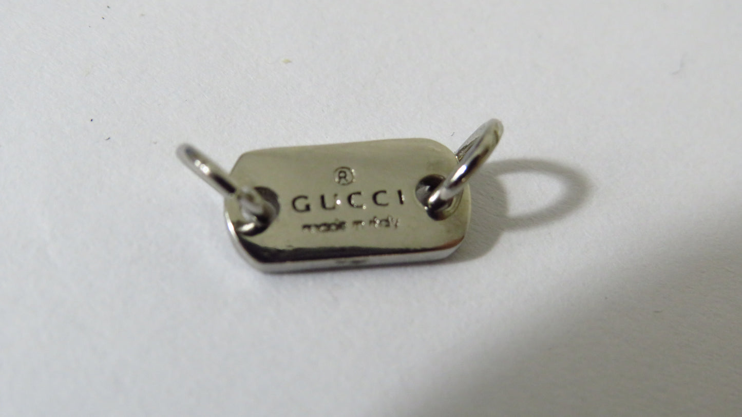 Gucci Upcycled Stamped Sterling Jewelry Tag For Repair Replace Projects!