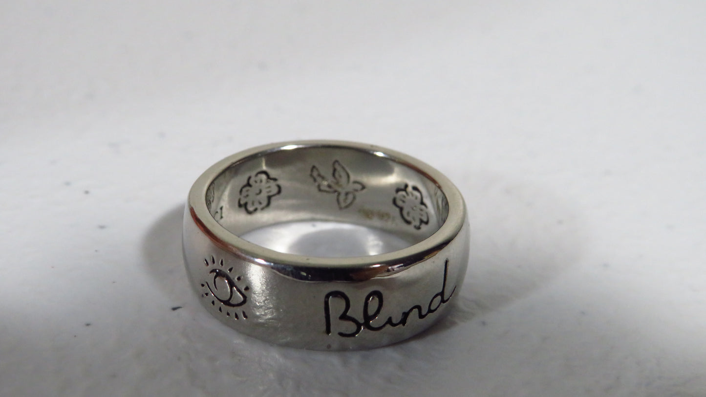 Sterling Gucci Love Ring Size 9 As Is!