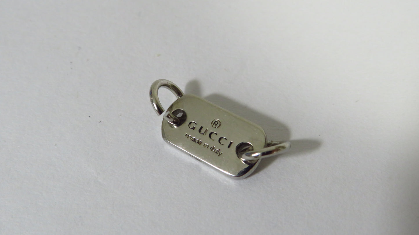 Gucci Upcycled Stamped Sterling Jewelry Tag For Repair Replace Projects!