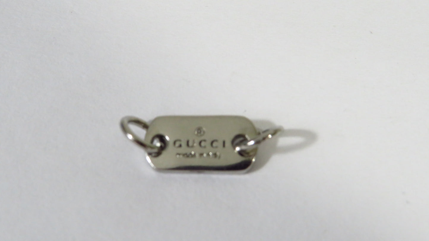 Gucci Upcycled Stamped Sterling Jewelry Tag For Repair Replace Projects!