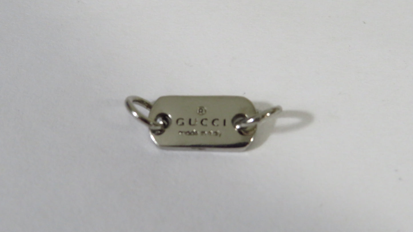 Gucci Upcycled Stamped Sterling Jewelry Tag For Repair Replace Projects!