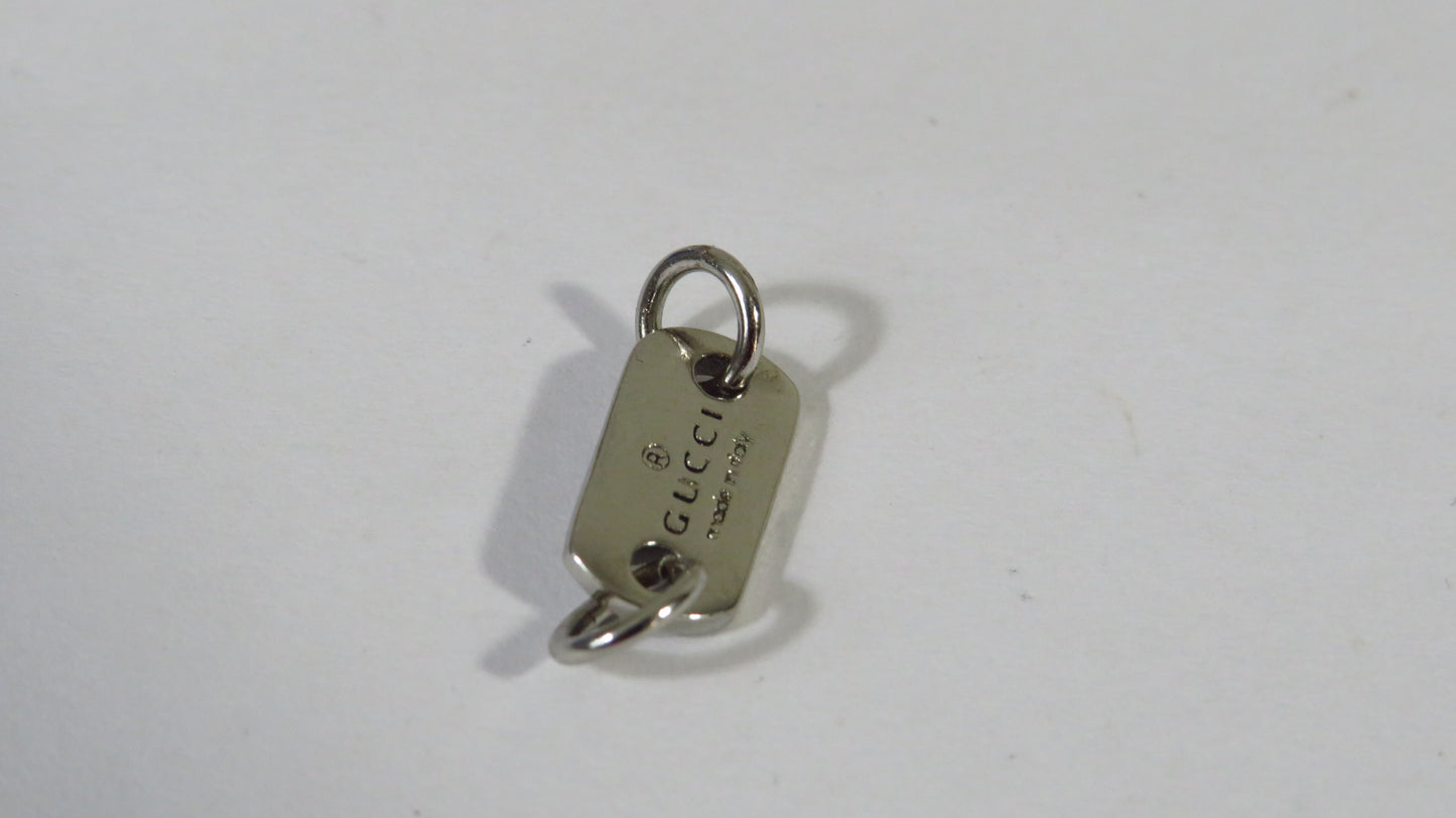 Gucci Upcycled Stamped Sterling Jewelry Tag For Repair Replace Projects!