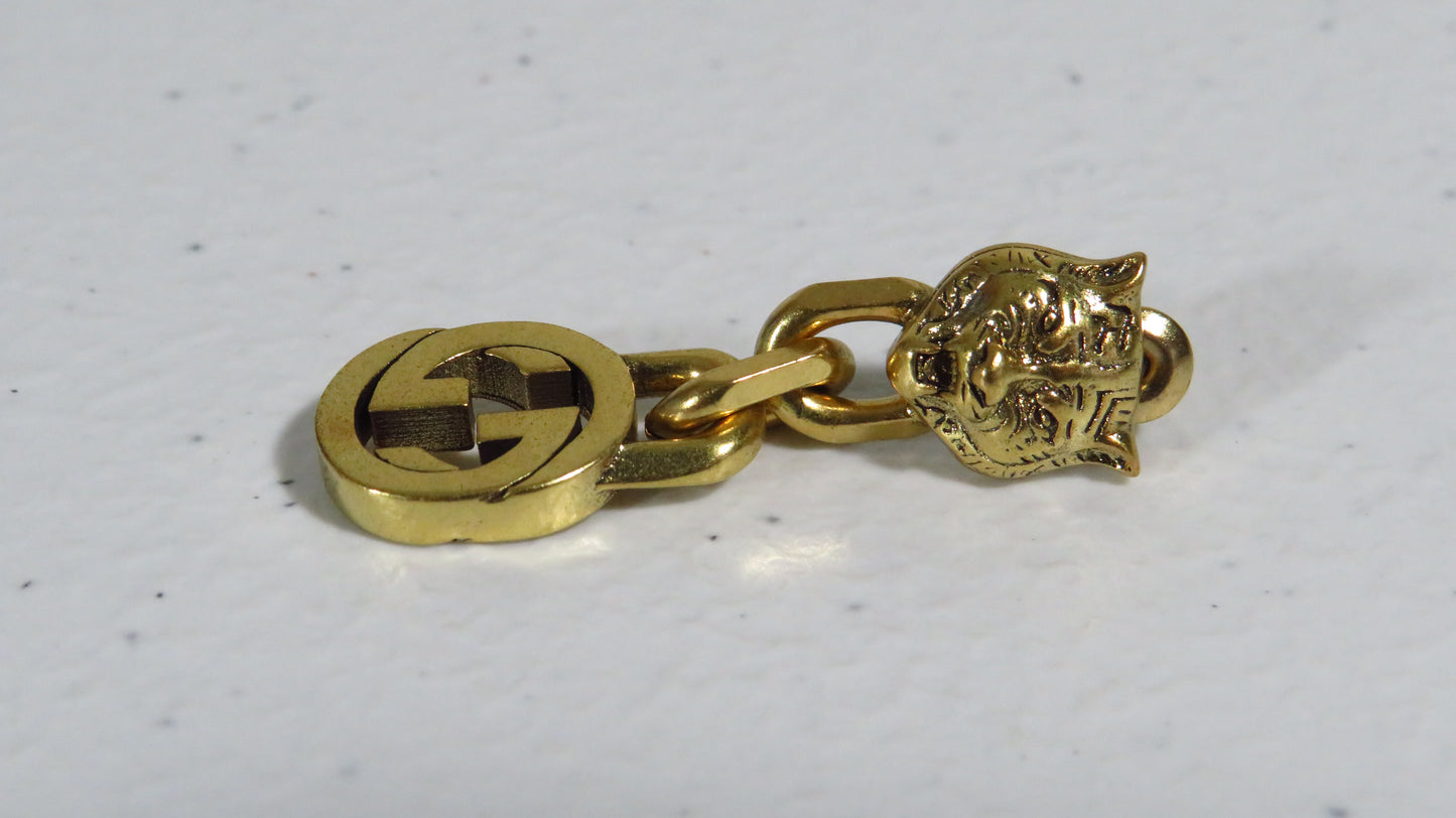 Single Lone Earring Gucci Gold Tone For Upcycle Repair DIY Projects!
