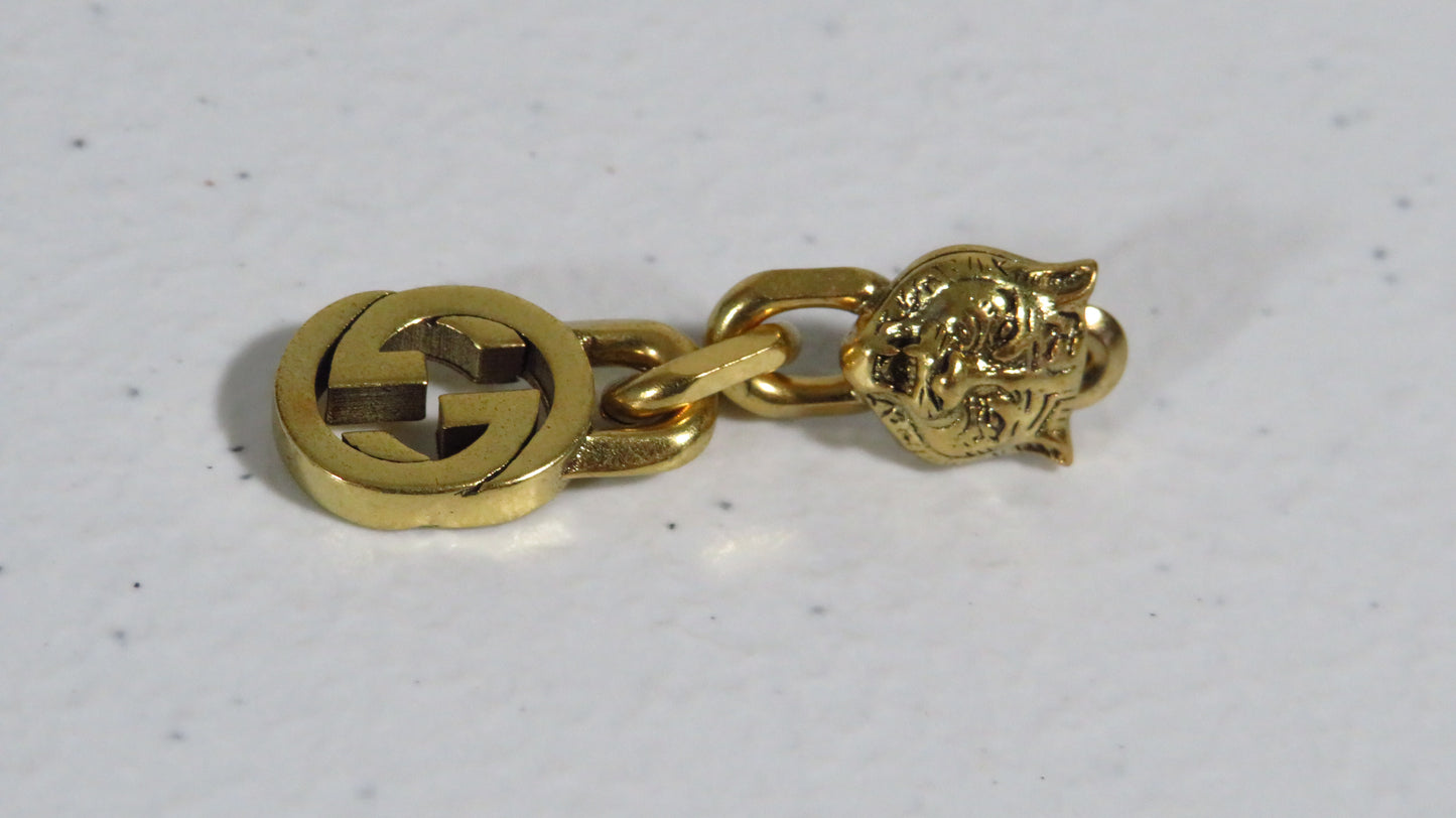 Single Lone Earring Gucci Gold Tone For Upcycle Repair DIY Projects!