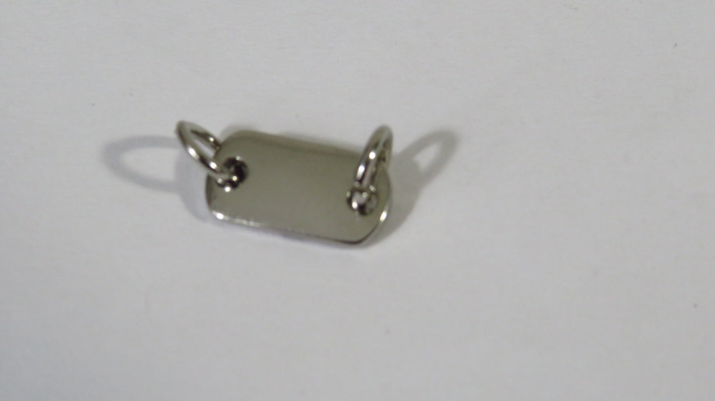 Gucci Upcycled Stamped Sterling Jewelry Tag For Repair Replace Projects!