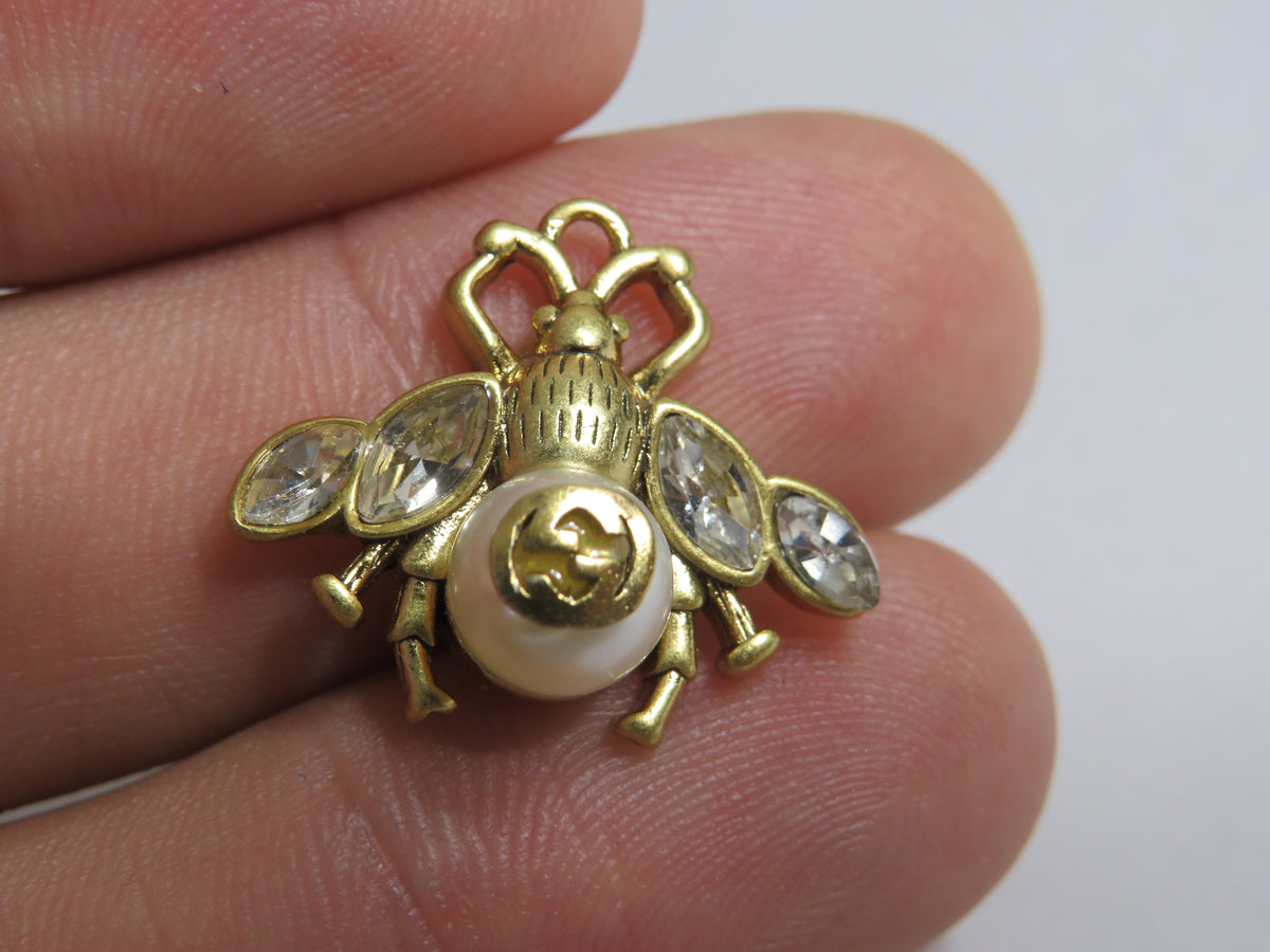 Beautiful Gucci Honey Bee Double G Charm Upcycled!