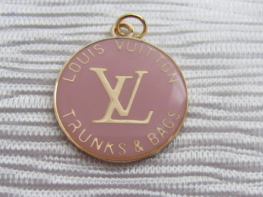 Louis Vuitton Light Pink And Gold Plated Trunks And Bags Handbag Charm!
