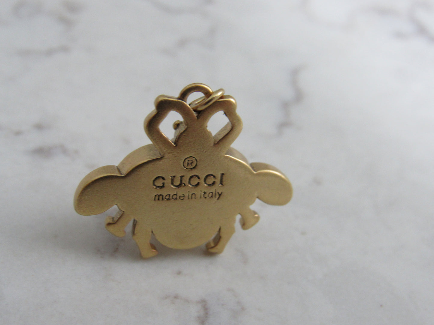 Gucci Beautiful Honey Bee Charm Upcycled Stamped Back!