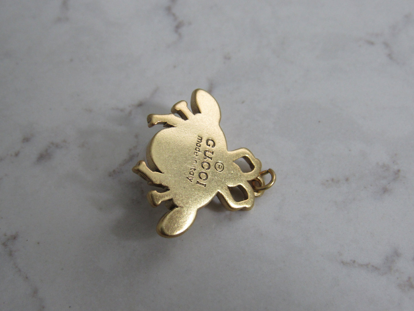 Gucci Beautiful Honey Bee Charm Upcycled Stamped Back!