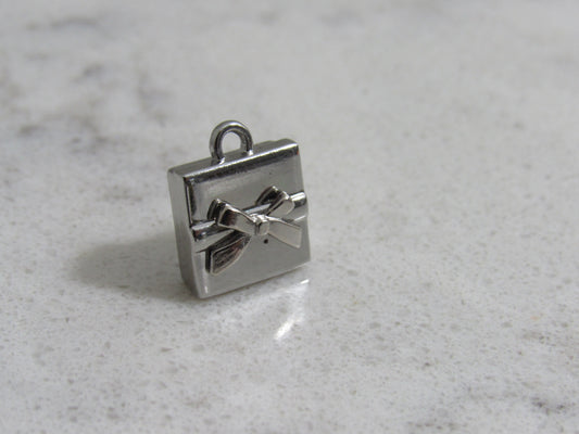 Dior Upcycled Sterling Square Gift Wrap Charm!