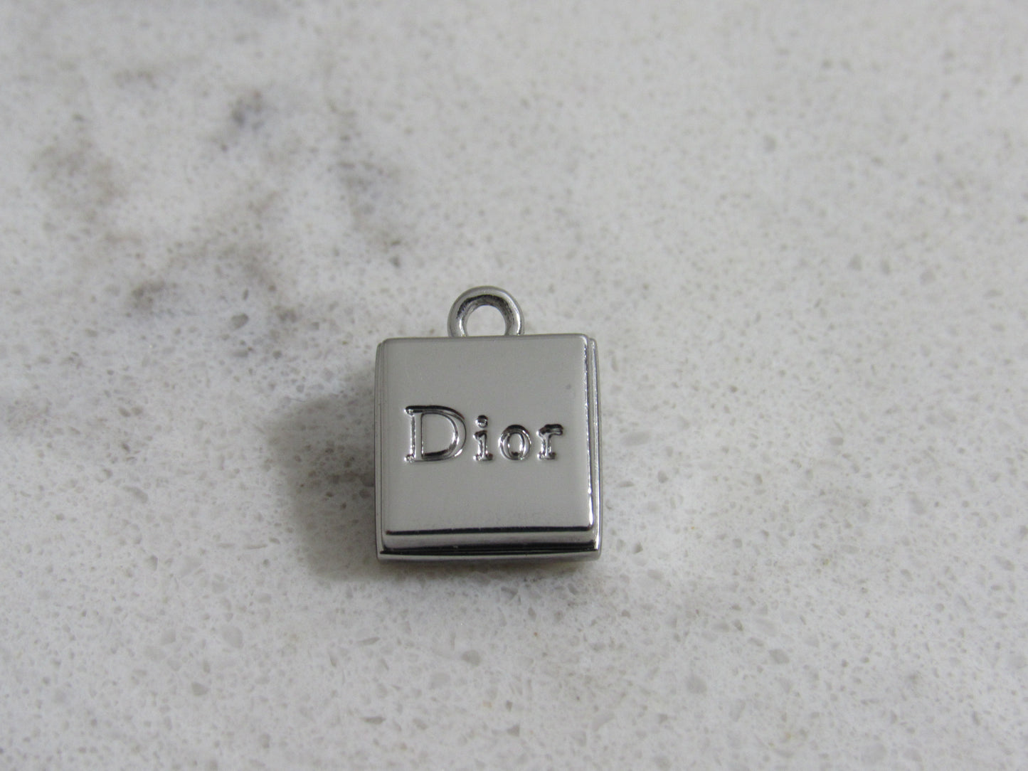 Dior Upcycled Sterling Square Gift Wrap Charm!