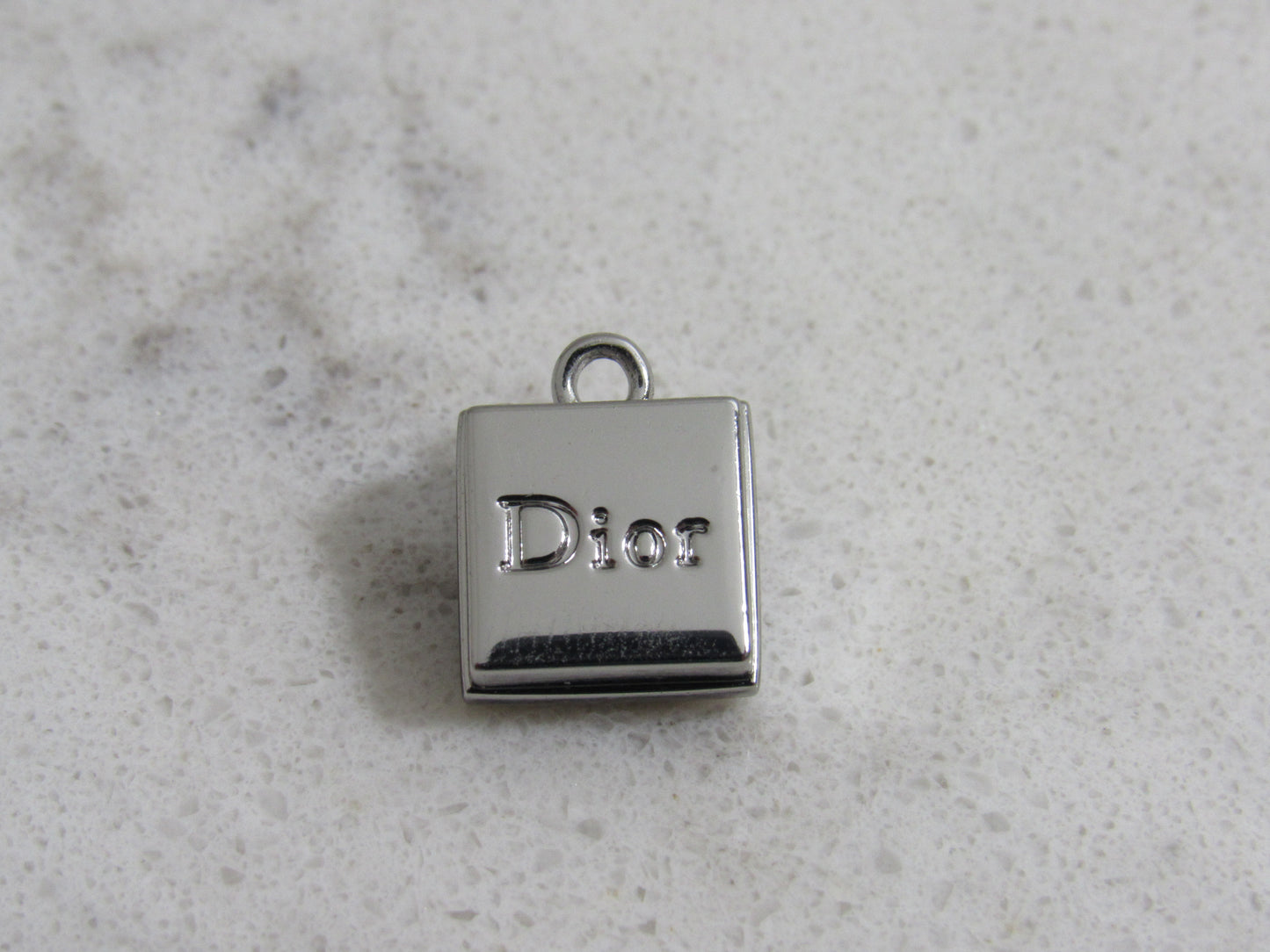 Dior Upcycled Sterling Square Gift Wrap Charm!