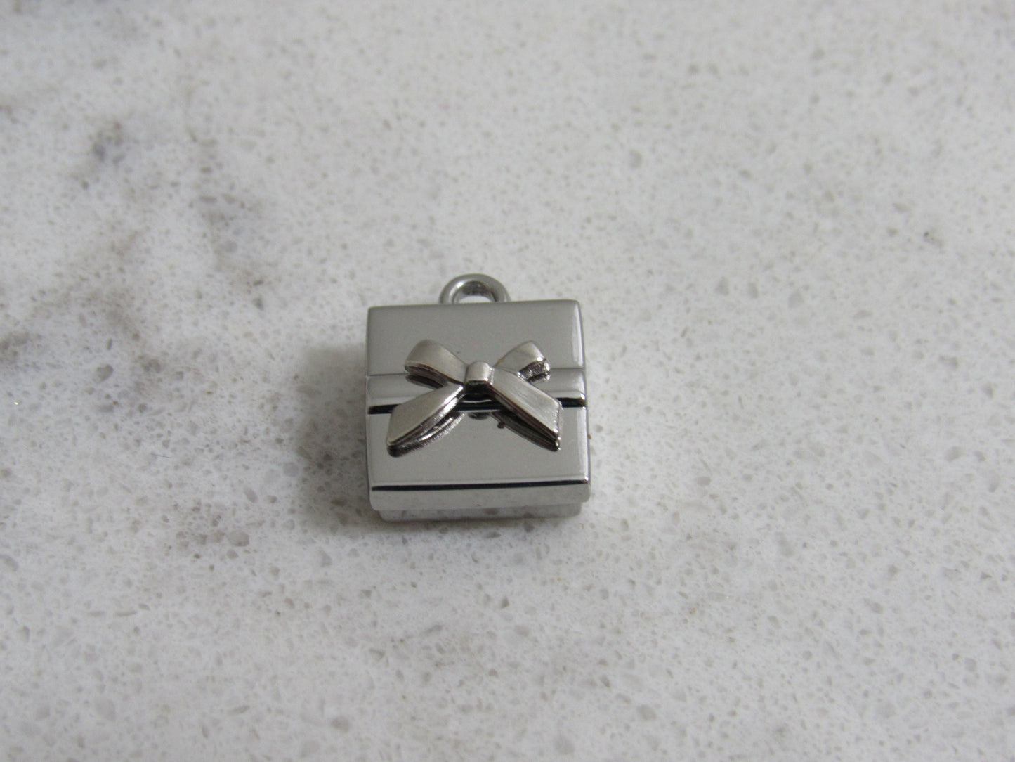 Dior Upcycled Sterling Square Gift Wrap Charm!