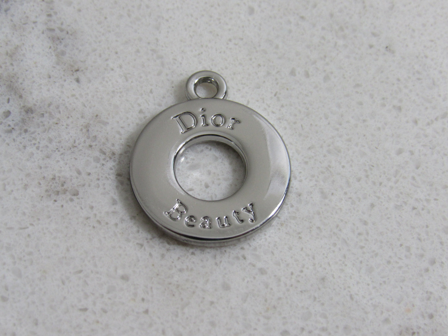 Dior Beauty Sterling Silver Hollow Oval Charm Pendant!