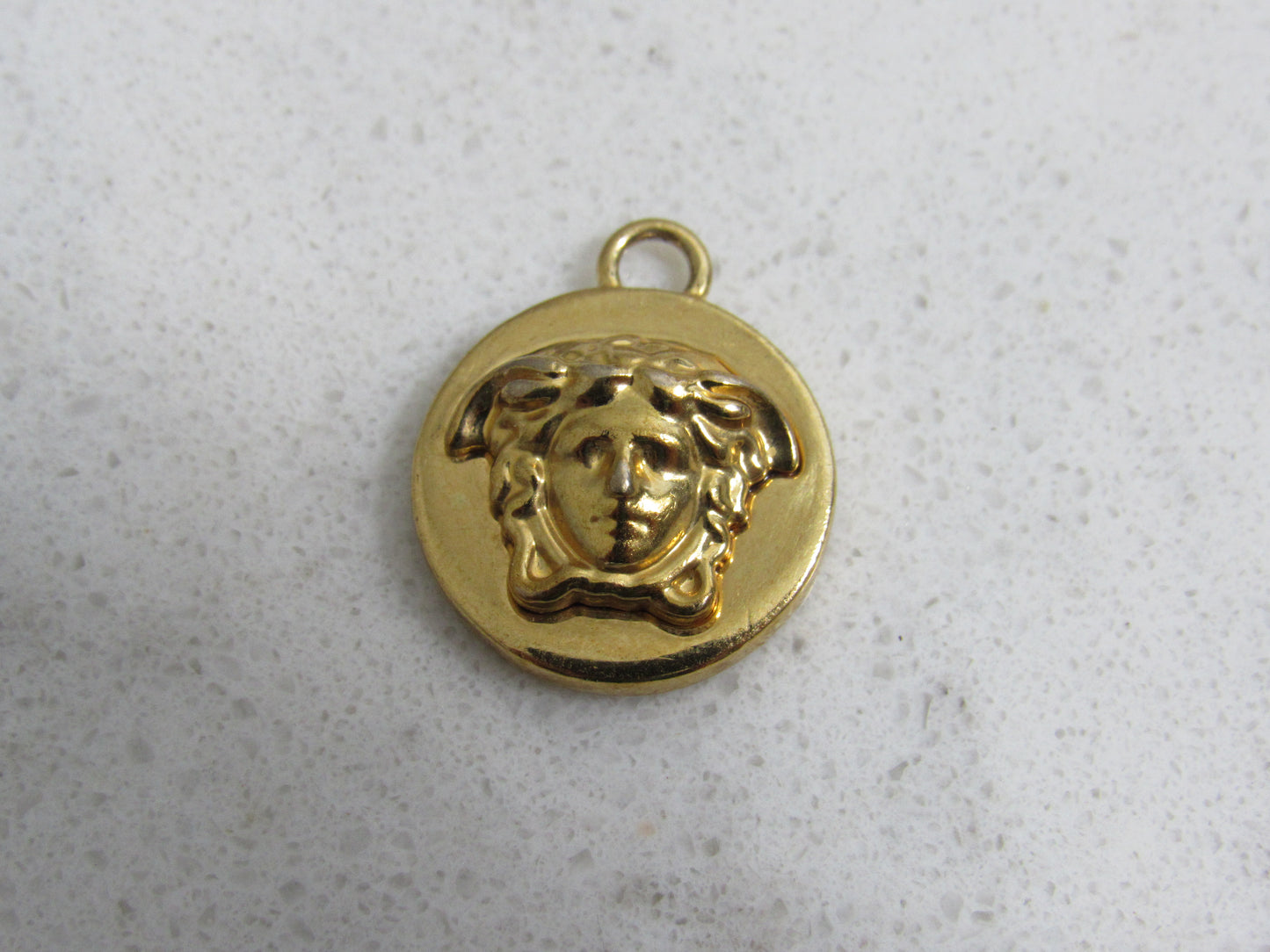 Versace Vintage Gold Tone Upcycled Medusa Charm!