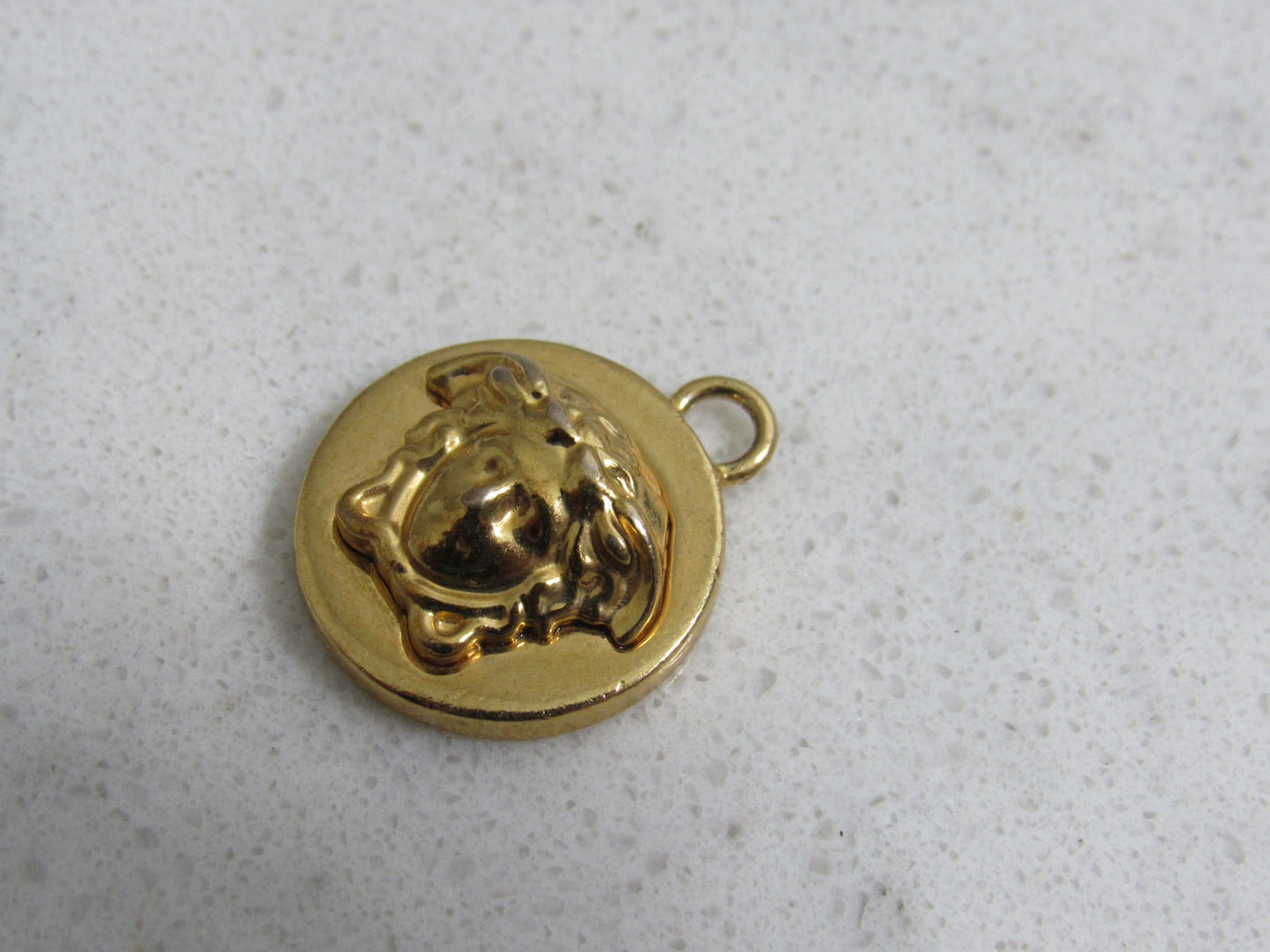 Versace Vintage Gold Tone Upcycled Medusa Charm!