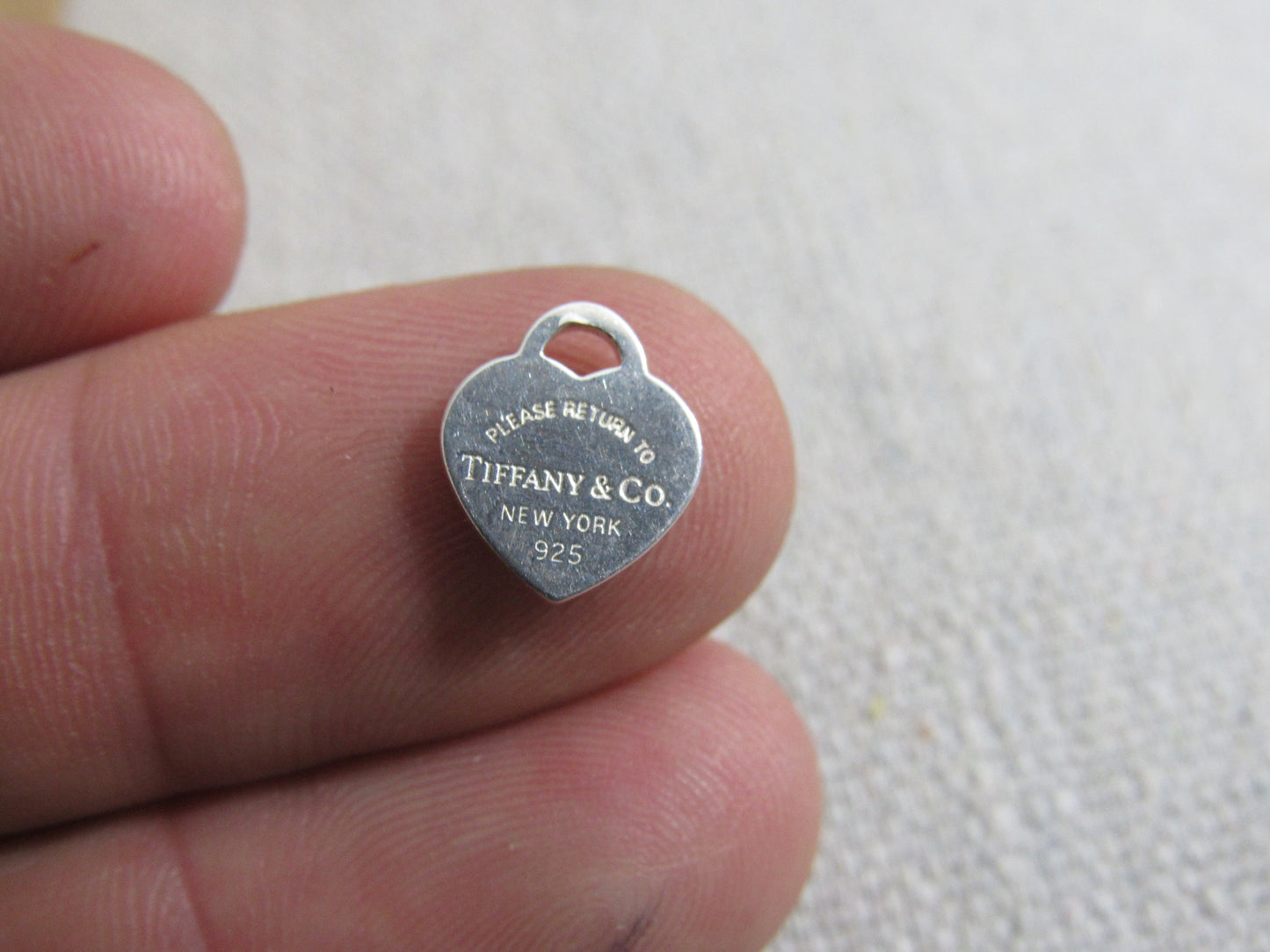 Tiffany And Company Upcycled Sterling Mini Heart Charm!