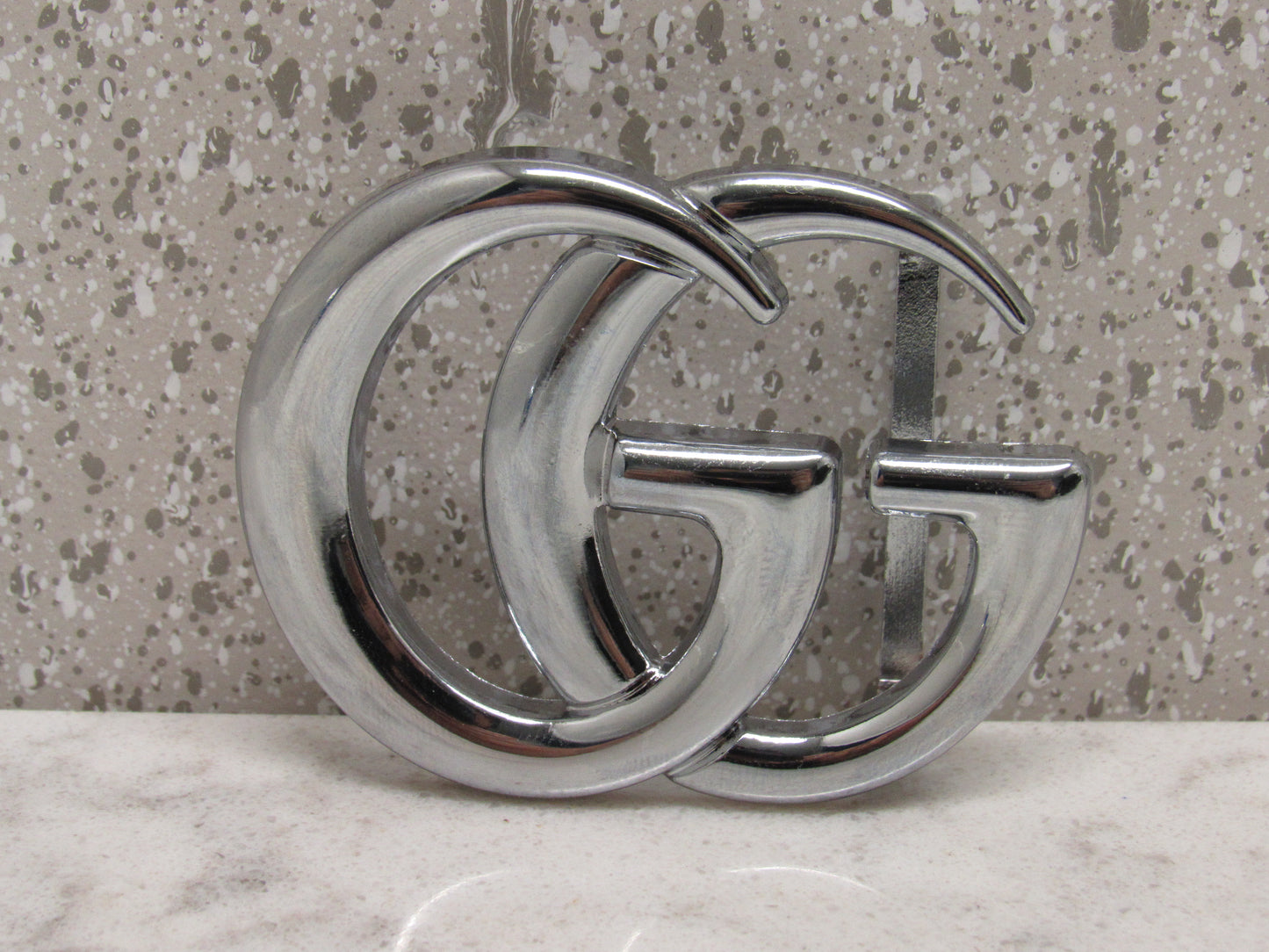 Gucci Double G Silver Tone Upcycled Replacement Belt Buckle!