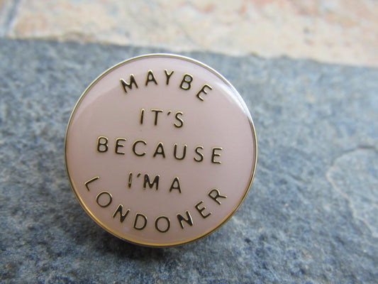 Retro Burberry London Gold Tone Pin Brooch!