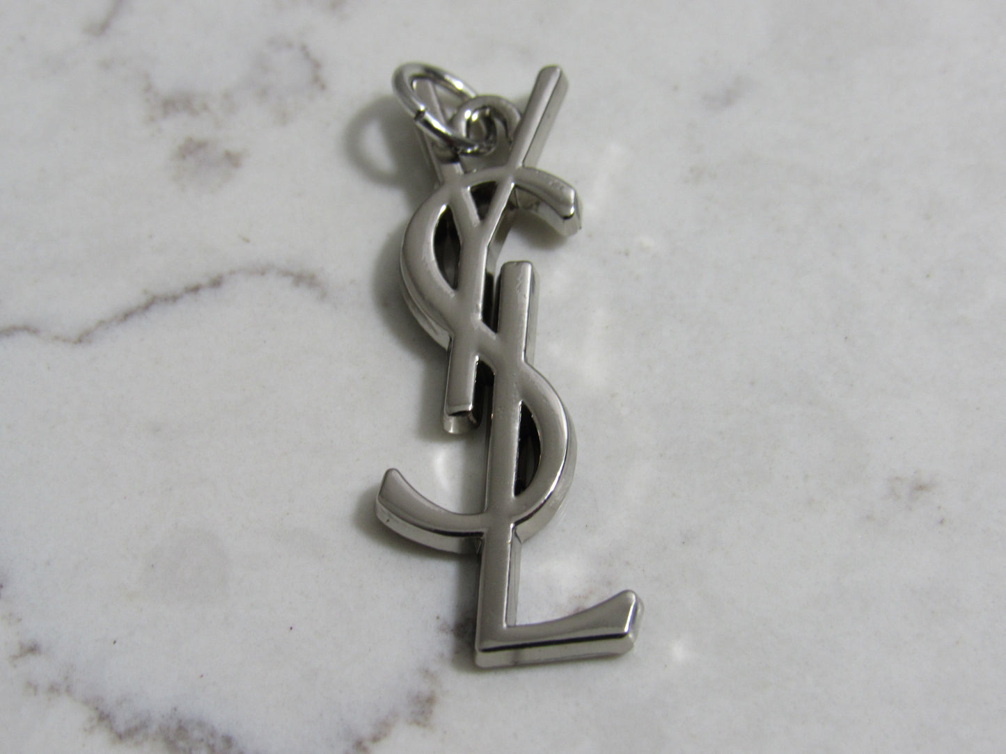 YSL Yves Saint Laurent Silver Zipper Pull!