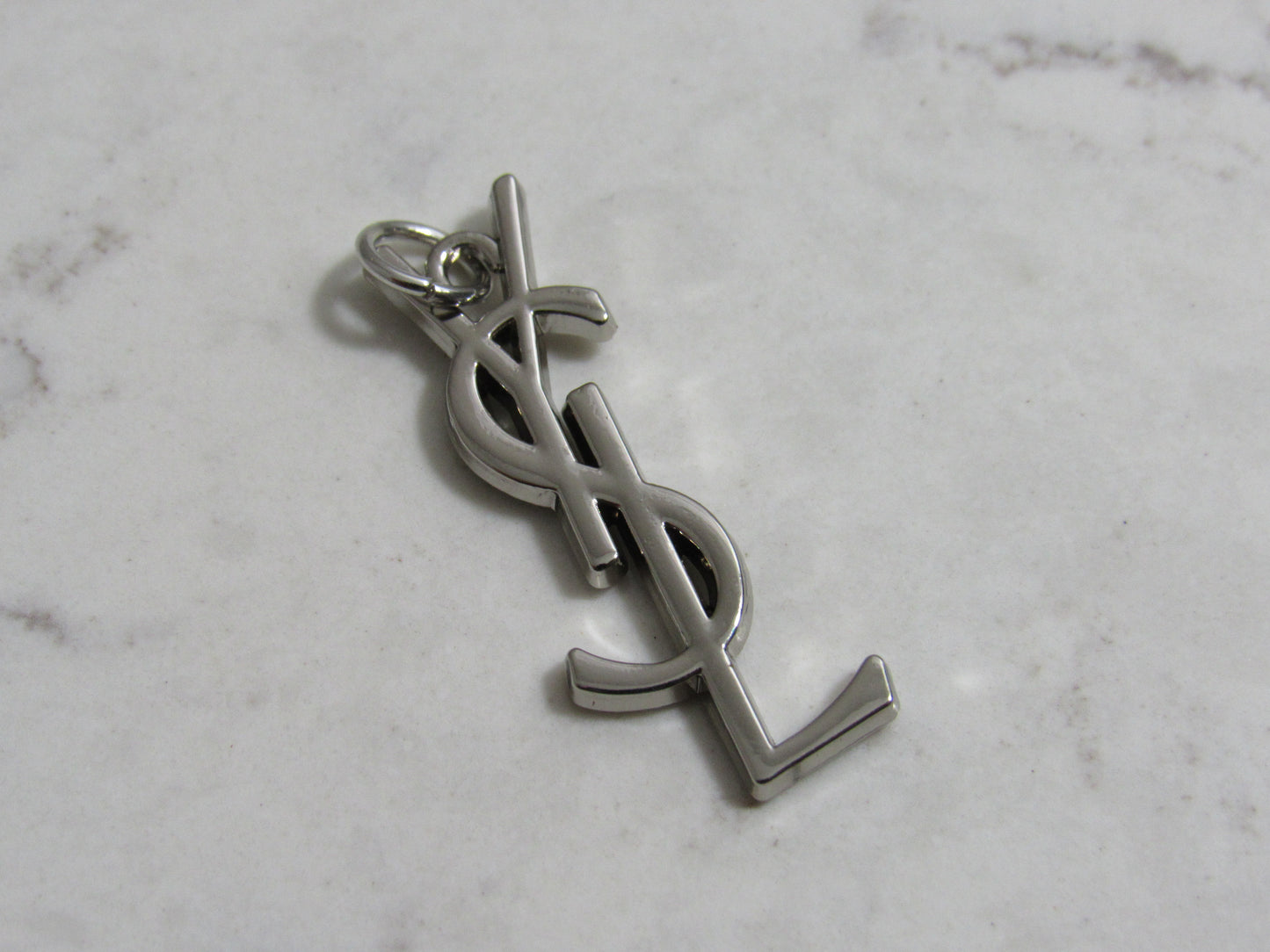 YSL Yves Saint Laurent Silver Zipper Pull!