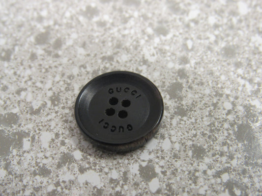 Gucci Engraved Resin Button For Clothing Repair 9/16" Across!