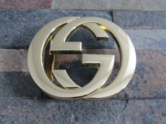 Gucci Gold Interlocking G Belt Buckle!