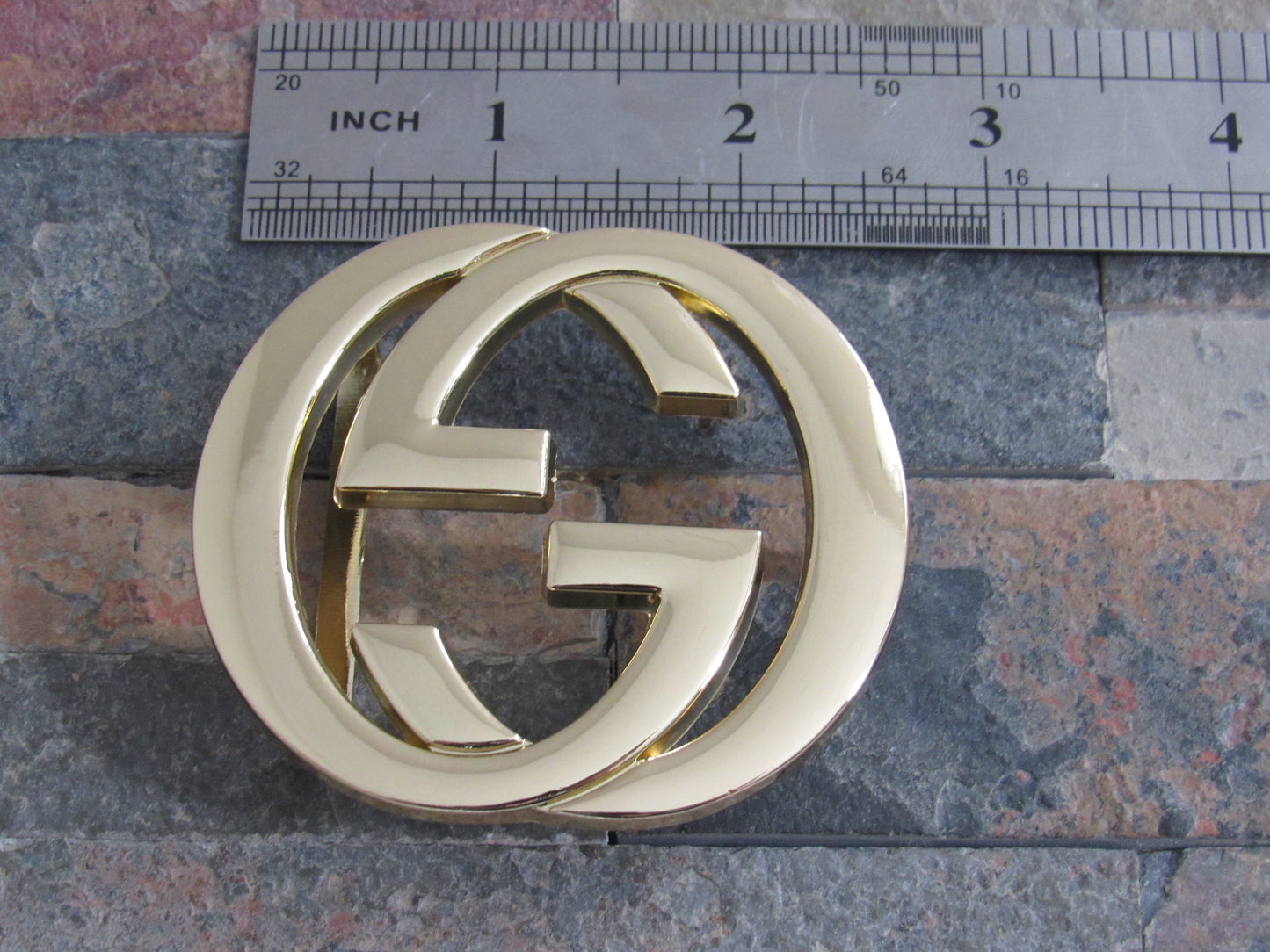 Gucci Gold Interlocking G Belt Buckle!