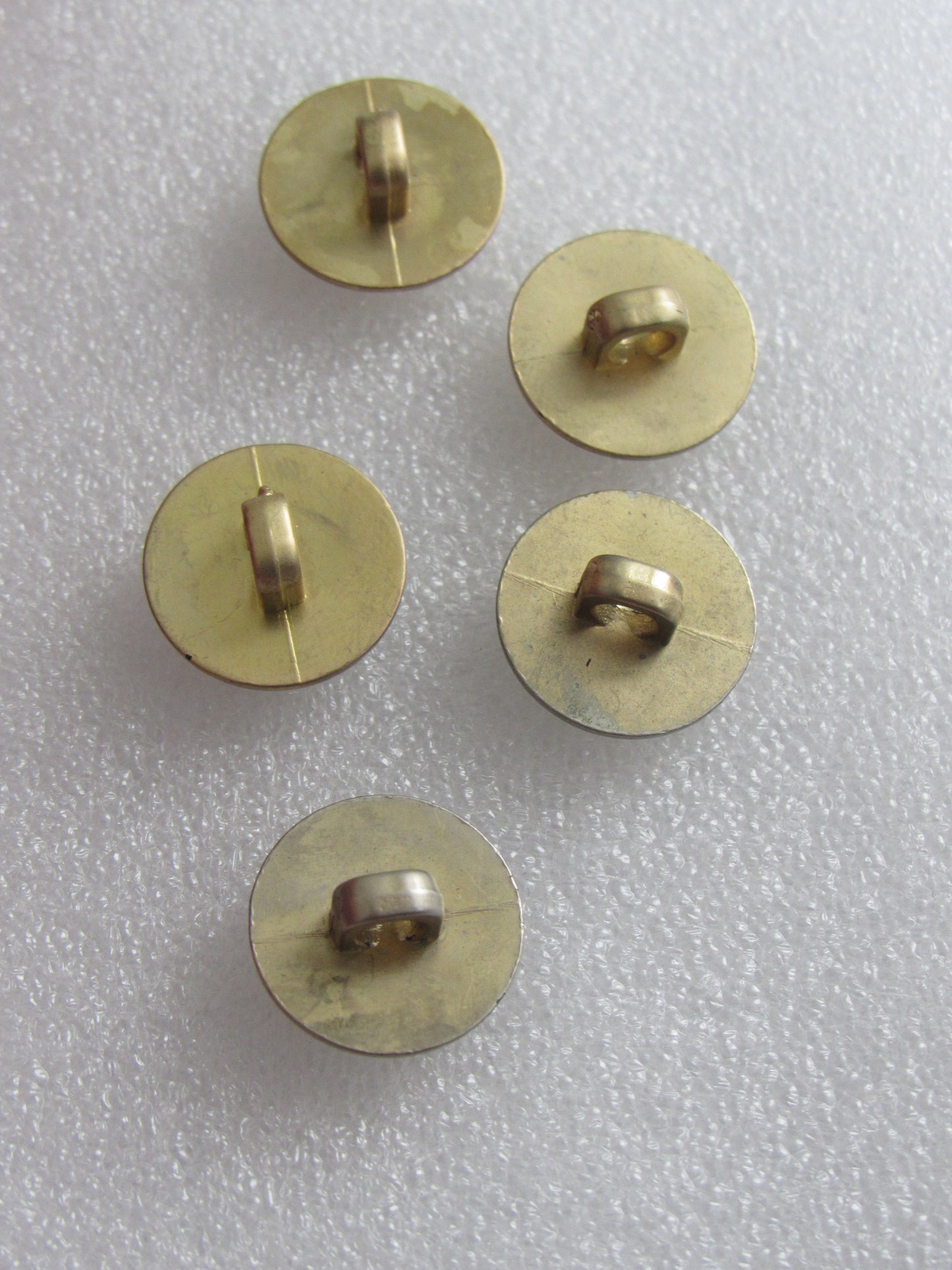 Lot of 5 Brass Vintage Versace Buttons Unstamped!