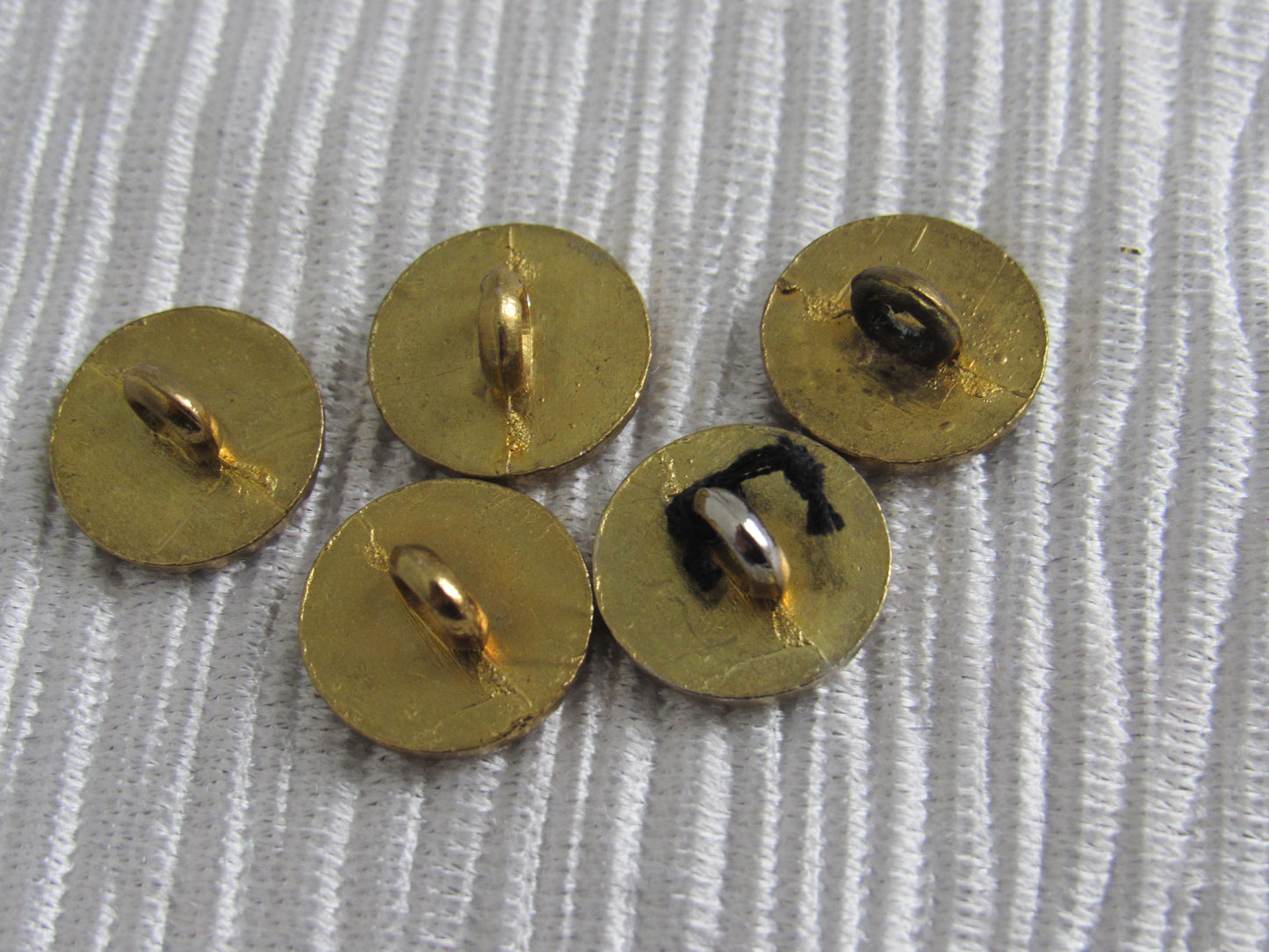 Lot of 5 Vintage Gold Tone Versace Medusa Buttons!