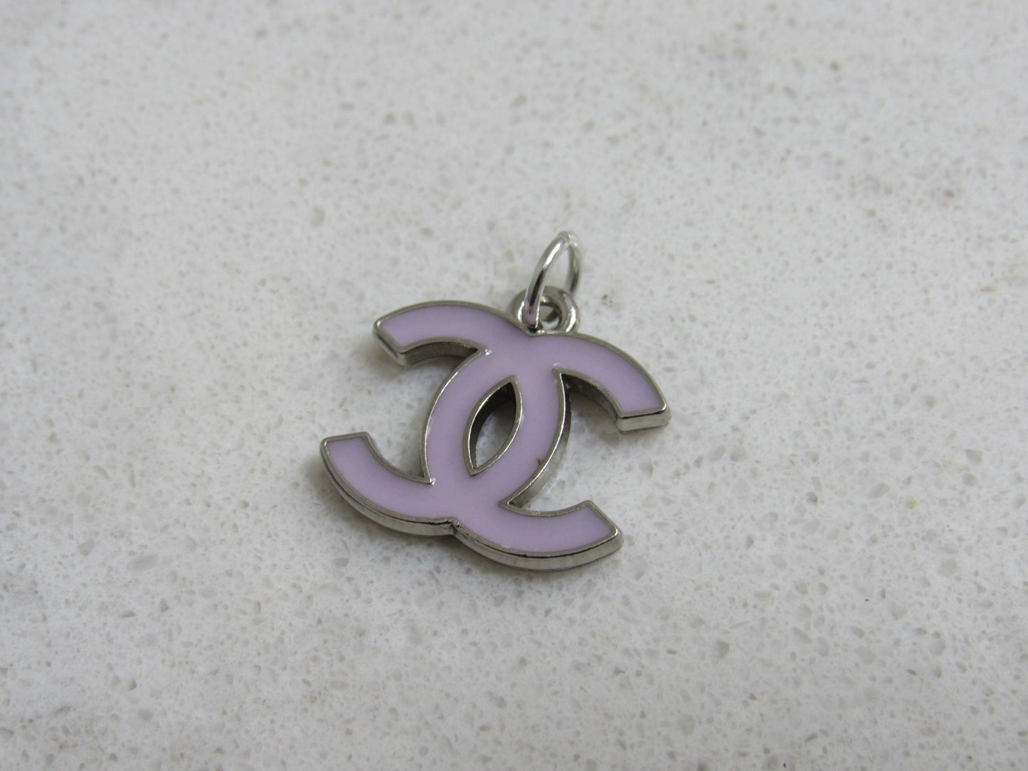 Chanel Retro Purple Lilac Baked Double Sided CC Charm!