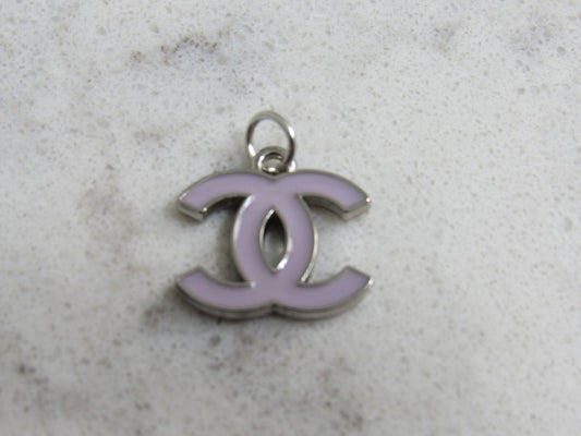 Chanel Retro Purple Lilac Baked Double Sided CC Charm!