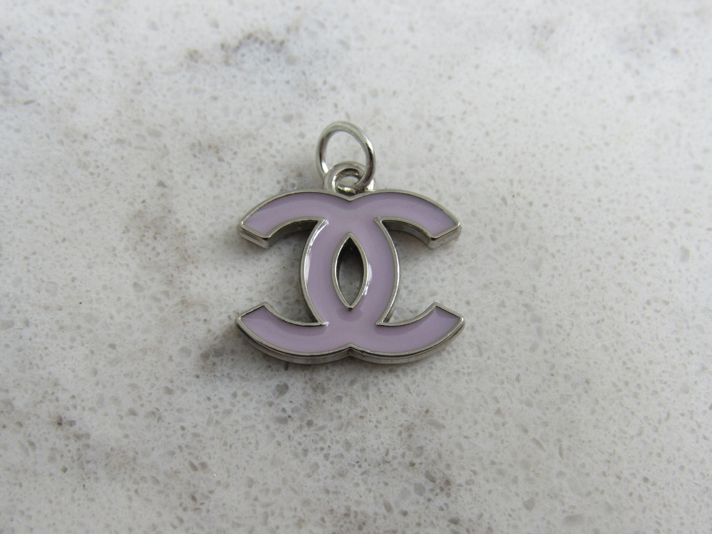 Chanel Retro Purple Lilac Baked Double Sided CC Charm!