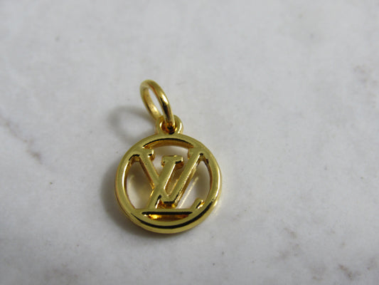 Louis Vuitton Gold Tone Mini Oval Zipper Pull Charms!