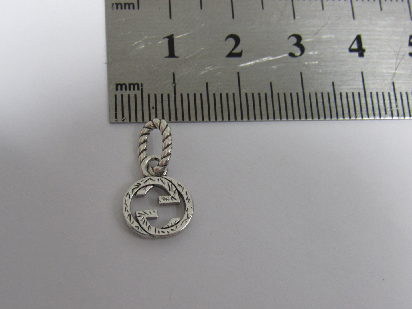 Gucci Silver Pendant Charm Upcycled Unmarked!