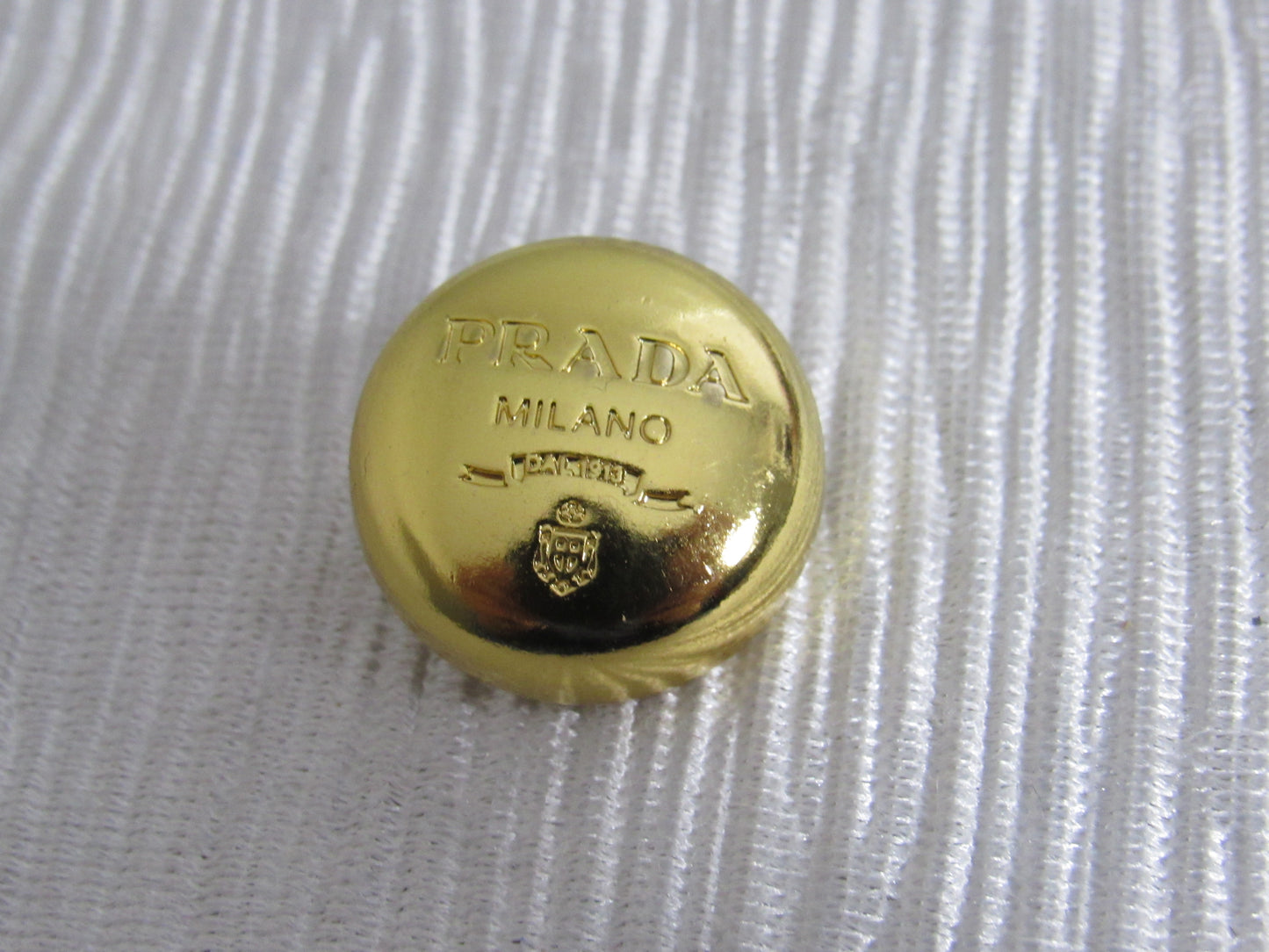 Prada Gold Embossed Oval Button 22MM