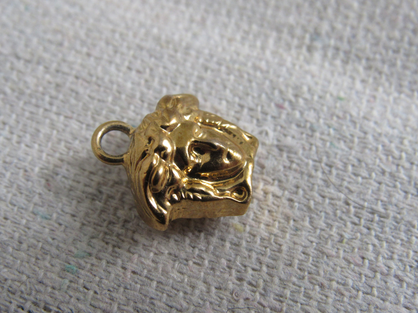 Versace Vintage Gold Tone Medusa Head Pendant Charm!