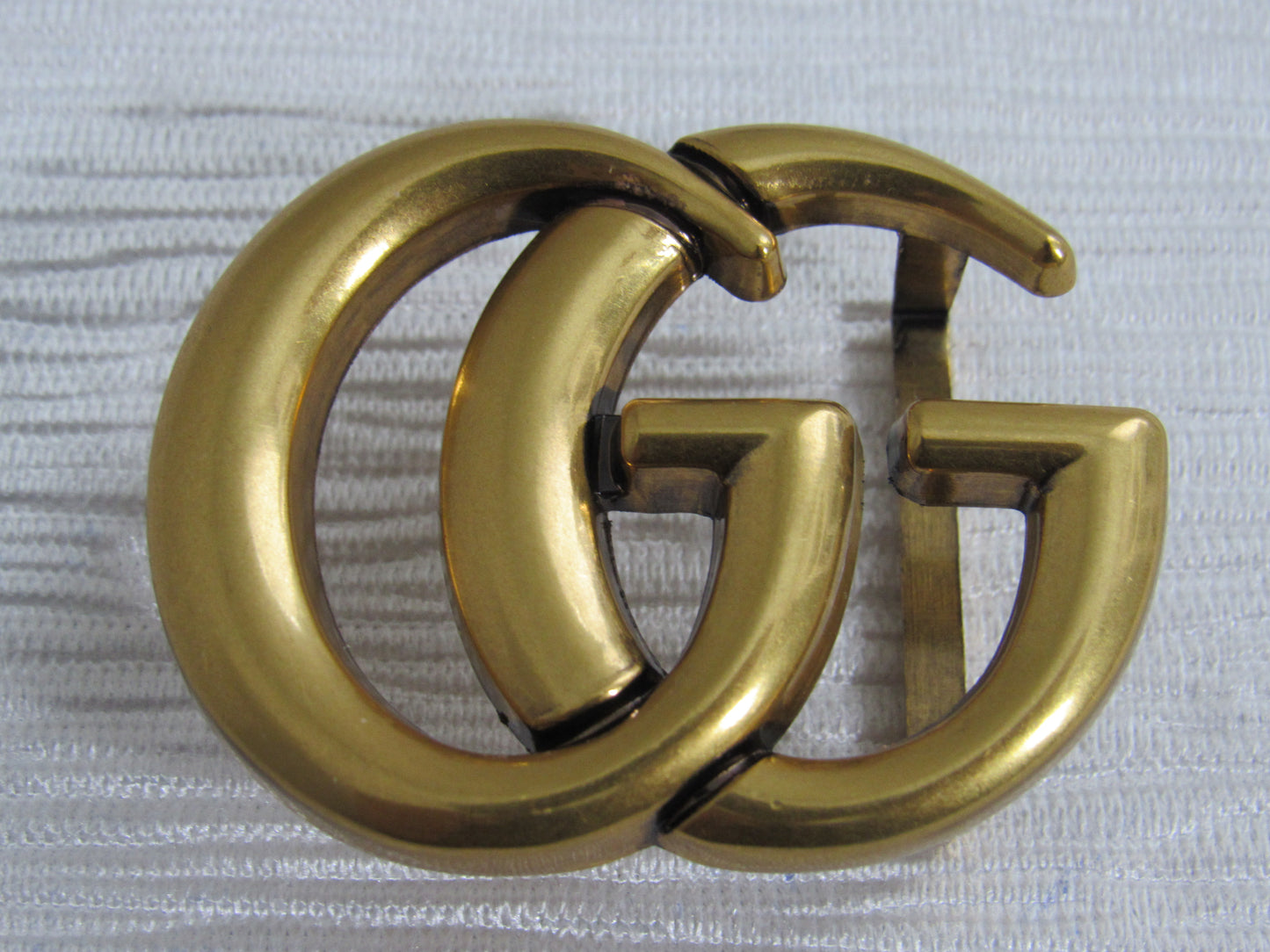 Gucci Double G Brass Skinny Belt Buckle Upcycled!