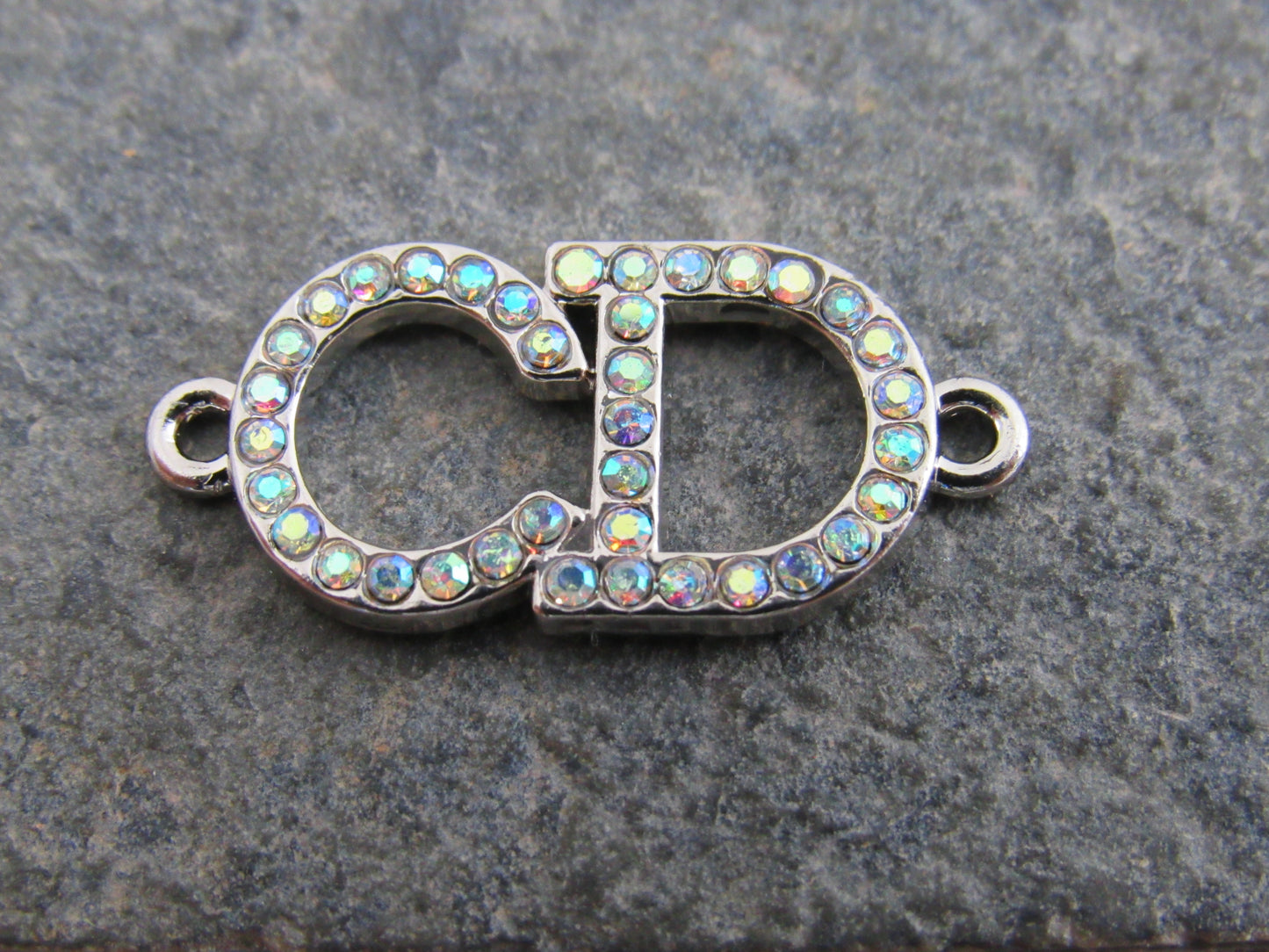 Christian Dior Fire Crystal Lined Double Ended Charm!