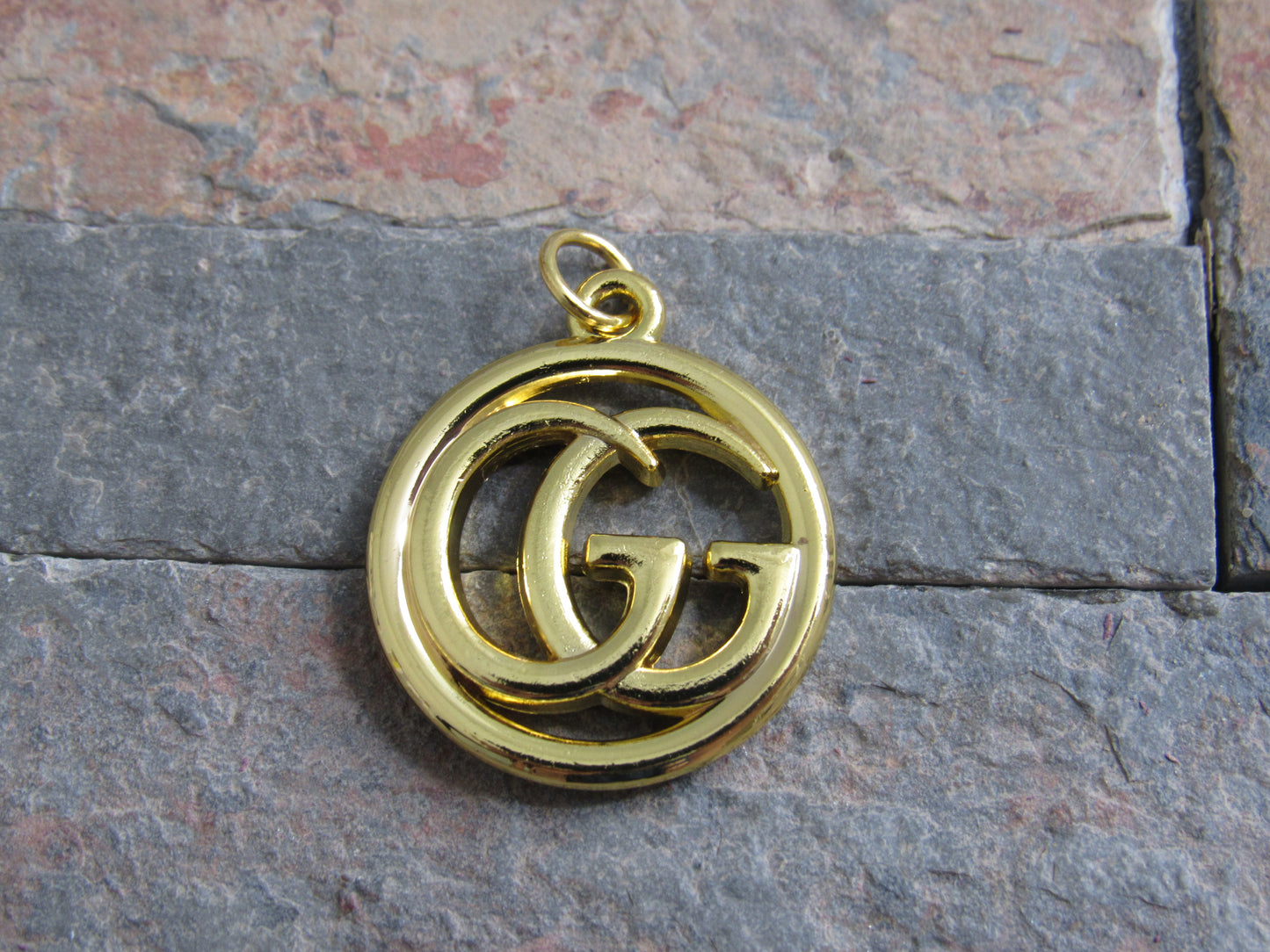 Gucci Double G Gold Tone Zipper Pull Charm!