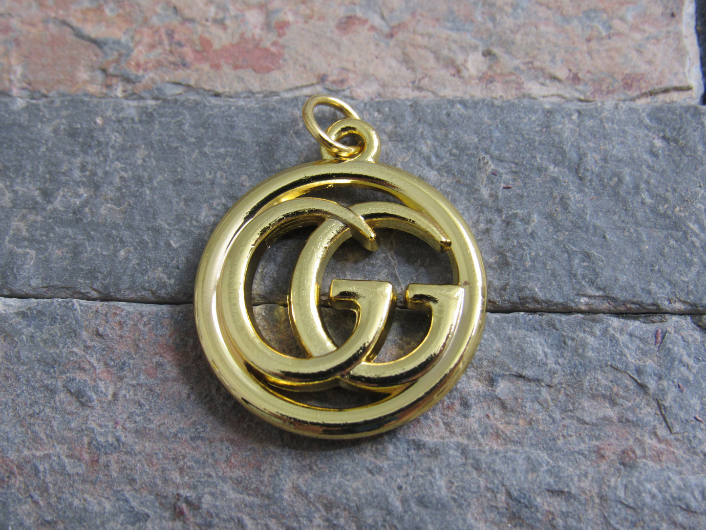 Gucci Double G Gold Tone Zipper Pull Charm!