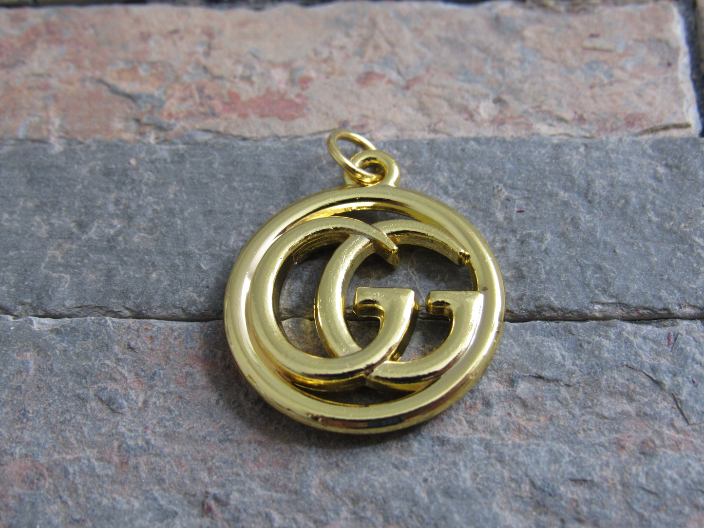 Gucci Double G Gold Tone Zipper Pull Charm!