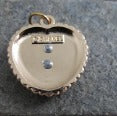 Chanel Retro Red Pearl Lined Heart Shaped Zipper Pull Charm!