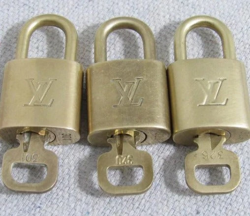 Lot Of 3 Louis Vuitton Vintage Padlock And Key Sets!