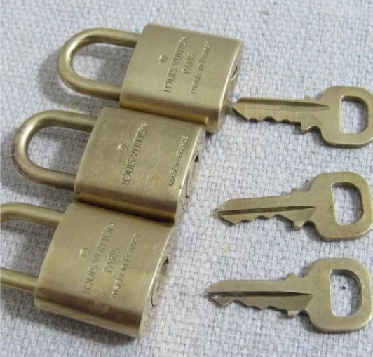 Lot Of 3 Louis Vuitton Vintage Padlock And Key Sets!