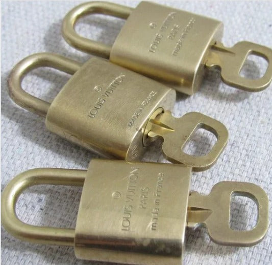 Lot Of 3 Louis Vuitton Vintage Padlock And Key Sets!